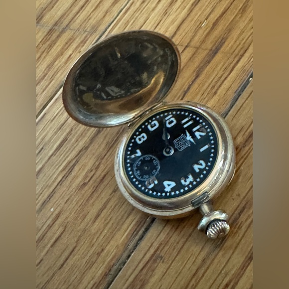 Antique Gold Elgin Pocket Watch Pendant - Picture 7 of 8